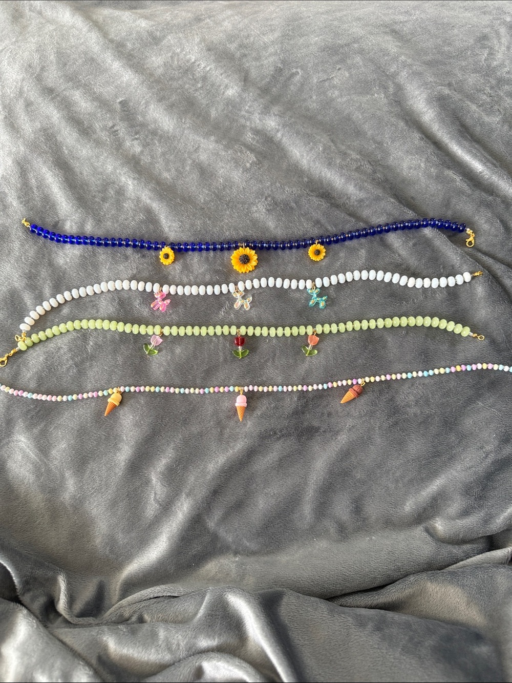 Beaded Necklaces with Charms